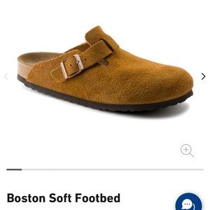 Birkenstock- Boston clog- EU 38 regular- Suede Tan (Mink)